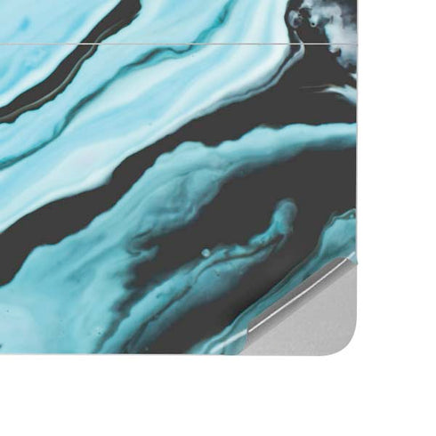 Aqua Blue Marble Ink Surface Laptop Studio Skin
